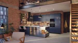 Una península pensada para todos. La zona de cocción, la zona de fregadero y la zona de trabajo, forman un triángulo perfecto. En este caso, la península permite que la zona de trabajo sea muy amplia. Además de ser un elemento funcional para trabajar, la península permite ser la separación entre cocina y salón. En la parte exterior de la misma, podemos colocar unos taburetes o unas vitrinas, que harán que este espacio se convierta en la nueva zona de reuniones.